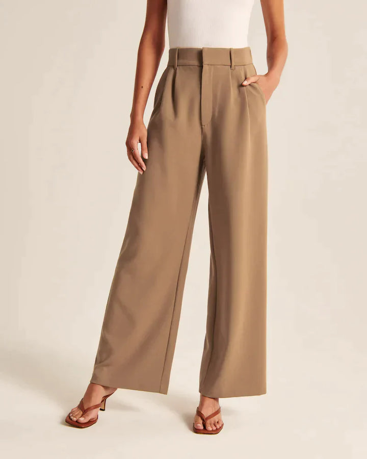 Tailored Wide-Leg Pants