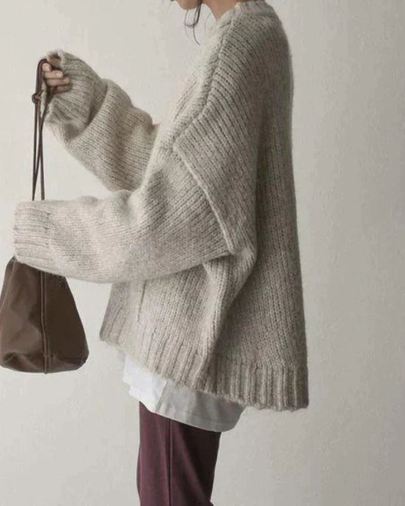 MAEVE - Oversized sweater with pocket front