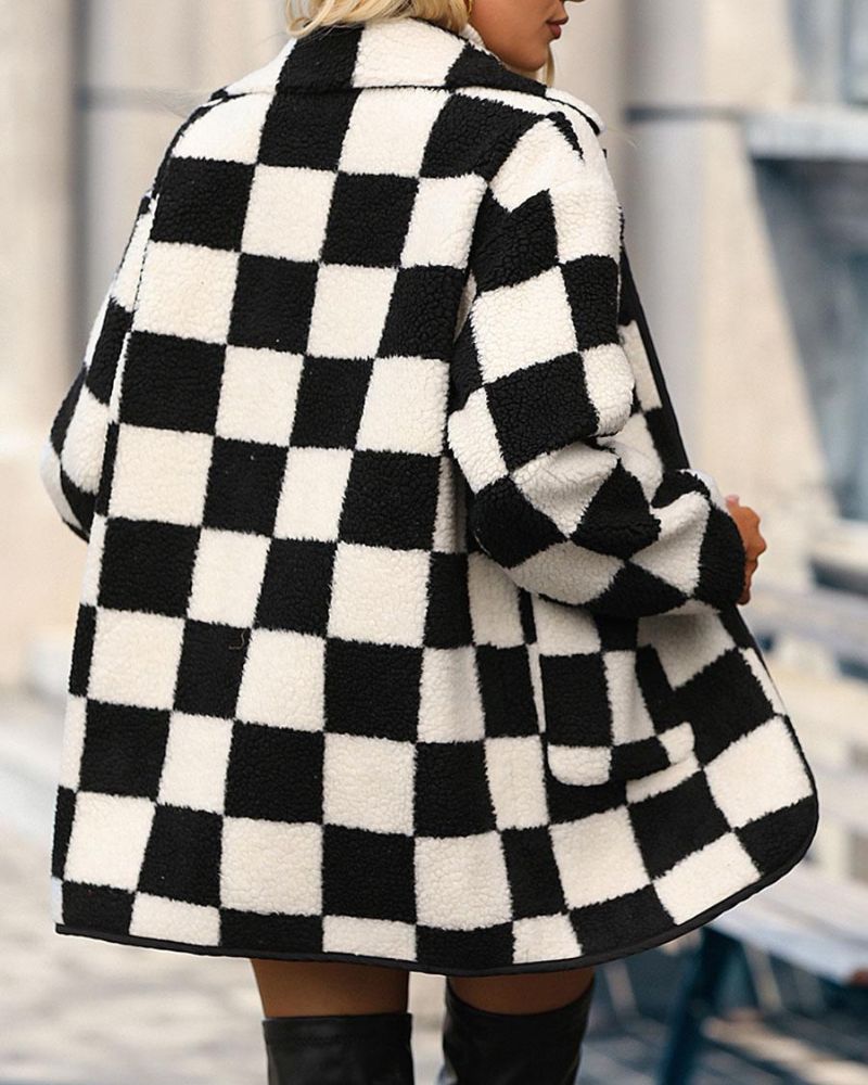 CHECKMATE  - Stylish checked jacket