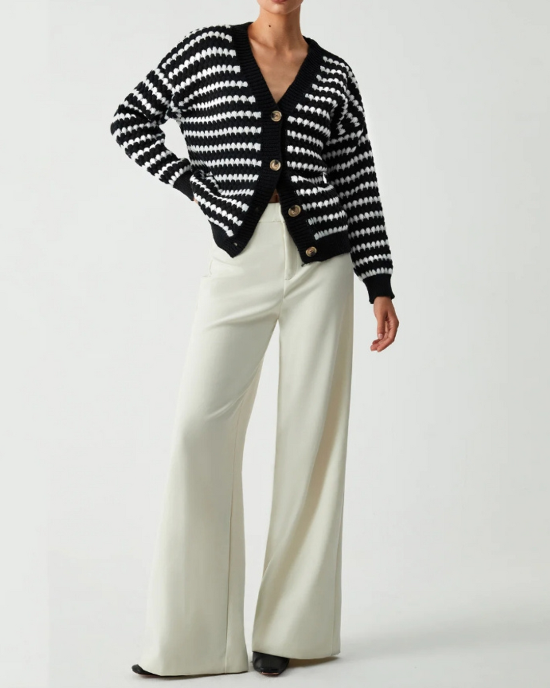 Unspoken Desire - Striped Cardigan