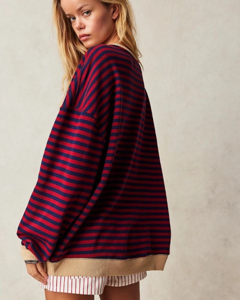 LUCY - Oversized striped sweater