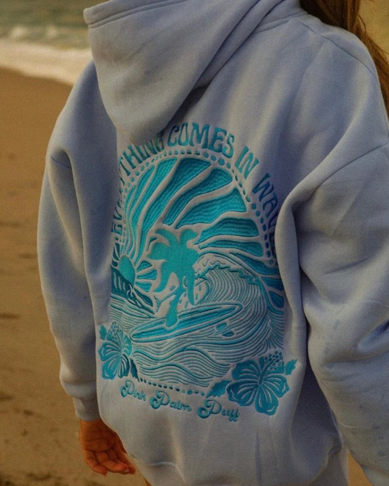 EVERYTHING COMES IN WAVES - STYLISH HOODIE