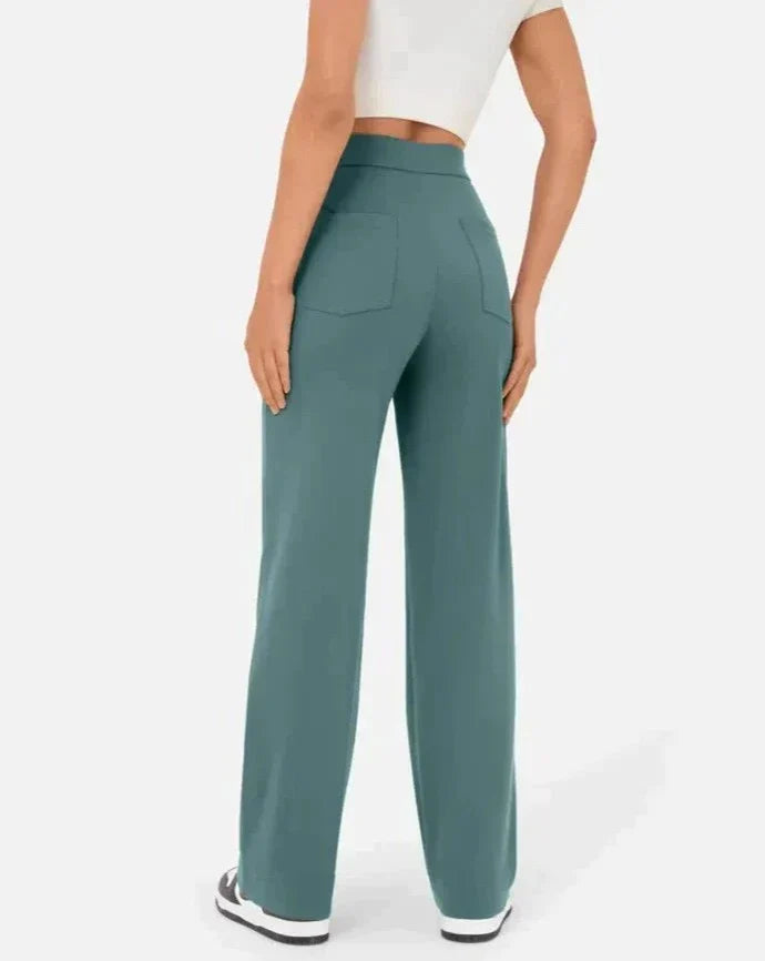 ANDY - High-waisted elastic casual pants